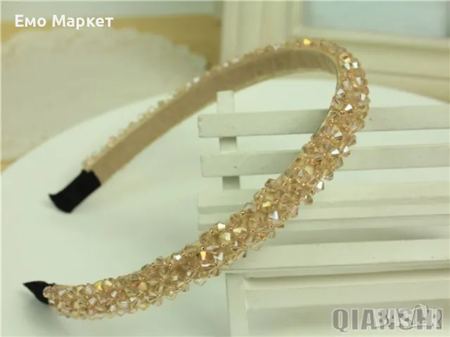 Модерна диадема за глава с камъни, снимка 5 - Аксесоари за коса - 49102350