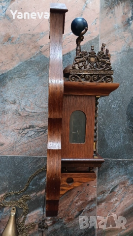 Холандски стенен часовник Zaandam , произведен през 60-те години на XX век., снимка 8 - Антикварни и старинни предмети - 53759505