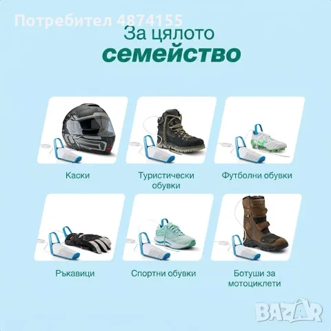 Преносим електрически сушилник и дезодорант за обувки Shoefresh, снимка 3 - Други стоки за дома - 55739254