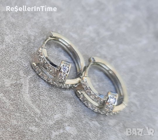 Нови обеци пирони,  сребристи