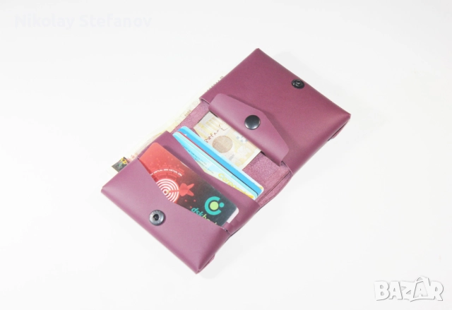 Вертикален оригами портфейл, снимка 5 - Портфейли, портмонета - 52416358