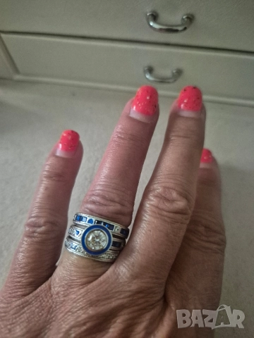 само днессребърен пръстен от 3 части