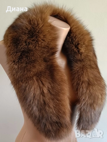 Кожени яки от сребърна лисица и норка, снимка 12 - Шалове - 31254954