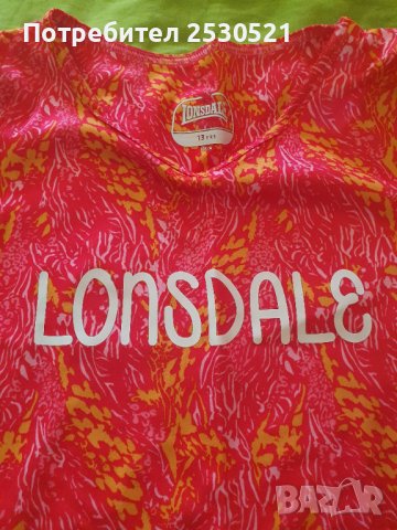 Тениски за момиче "Lonsdale", снимка 2 - Детски тениски и потници - 41198707