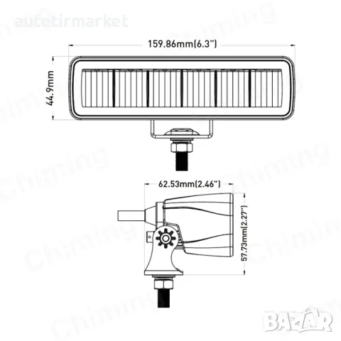 Ролбар + 2бр LED халогени 36W, снимка 5 - Аксесоари и консумативи - 56054611