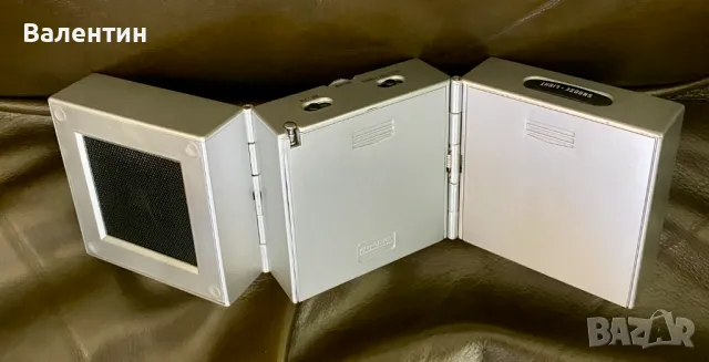 Винтидж радио часовник будилник MARKSMAN CUBE 3, снимка 3 - Друга електроника - 50334077