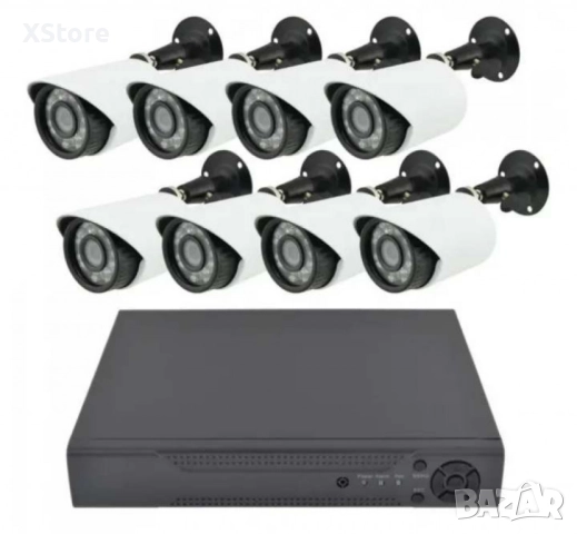 Комплект за видеонаблюдение,8 камери,без монитор,1.3MP