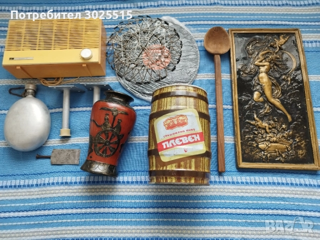 Стара дървена лъжица, стари вещи , снимка 2 - Антикварни и старинни предмети - 43257146