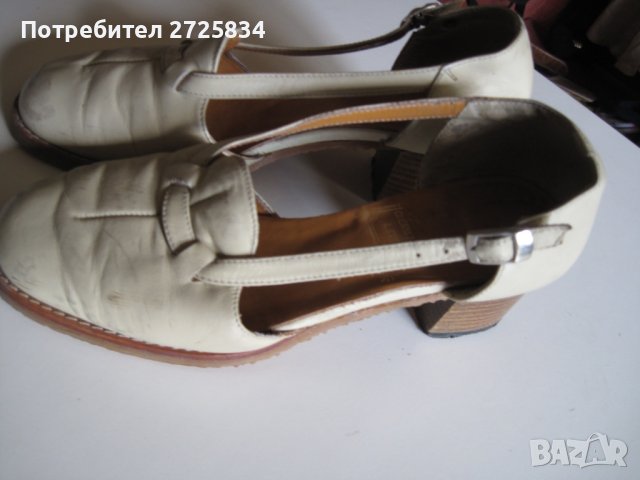 Обувки, кожа, на ток, 37