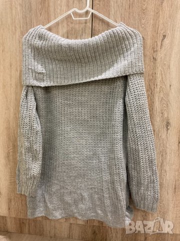 Дамски пуловер с голяма яка, снимка 2 - Блузи с дълъг ръкав и пуловери - 34415649