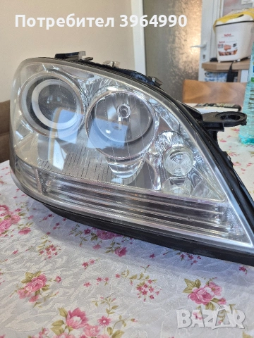 Кристален Оригинален Неразличим от нов десен фар HELLA за Мерцедес МЛ164 Н7 