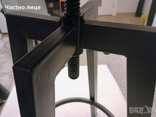 ПРОМОЦИЯ! Нов метален, въртящ се бар стол, снимка 4 - Столове - 52577292