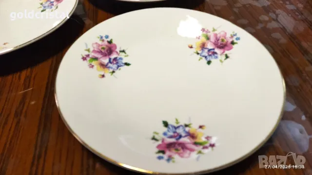 Стар български порцелан чинии , снимка 6 - Антикварни и старинни предмети - 50094155