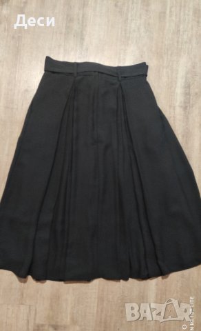 РАЗПРОДАЖБА-черна пола с коланче на H&M, снимка 6 - Поли - 41387056