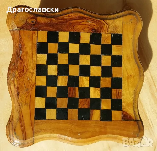 кутия за шах с чекмедже, като масичка, снимка 1