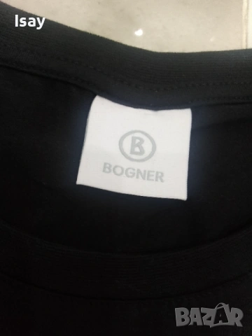Мъжка тениска БОГНЕР 3ХЛ последен размер в черен цвят , снимка 3 - Тениски - 53169429