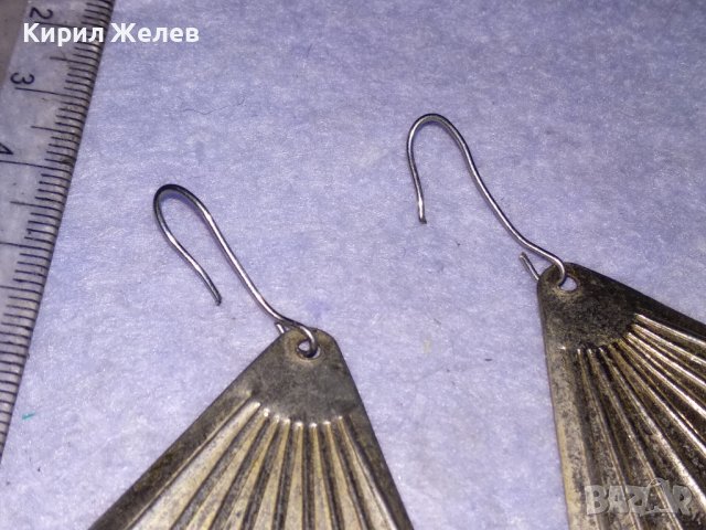 ШАРМАНТНИ ПОСРЕБРЕНИ ВИНТИДЖ - АРТ ОБЕЦИ от БЛАГОРОДНА СТОМАНА 38645, снимка 6 - Обеци - 41682306