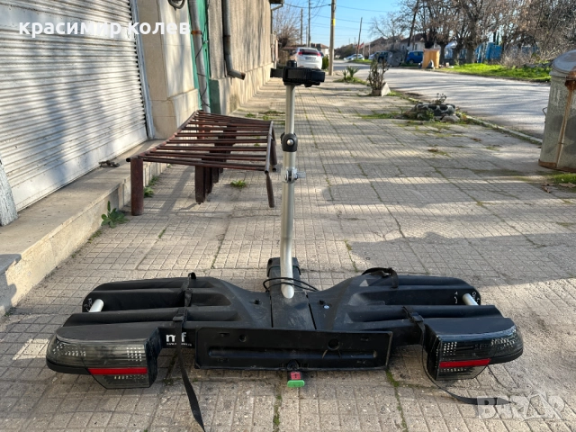 немски сгъваем багажник за теглич за два велосипеда