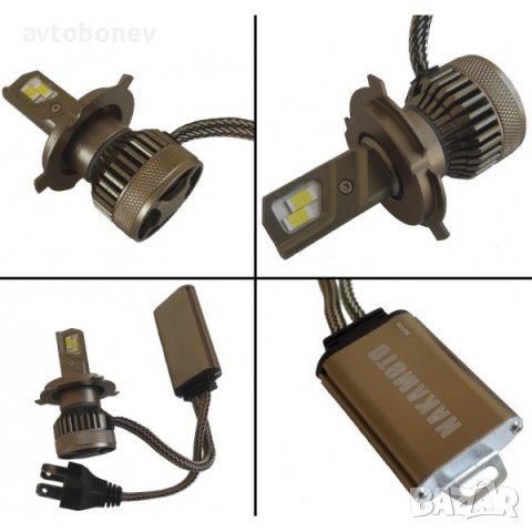 LED Крушки NAKATOMI(NAKAMOTO) H4/12-24V/60W CANBUS, снимка 3 - Аксесоари и консумативи - 41308791