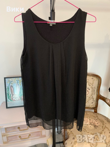 Черен потник в размер 38, подходящ за М, снимка 8 - Потници - 44922661