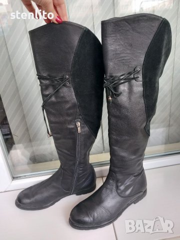 Дамски ботуши/чизми естествена кожа номер 38, снимка 5 - Дамски ботуши - 38971860