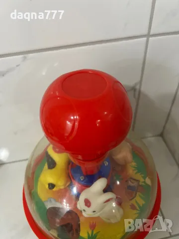 Винтидж въртележка играчка Весел подарък зайче, мече и животно дизайн 1991 Redbox играчка , снимка 5 - Колекции - 50226409