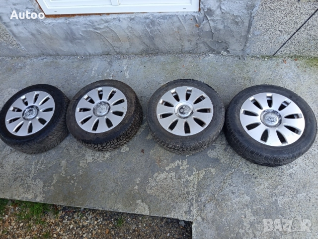 Джанти с гуми за Ауди 5х112 с зимни гуми 