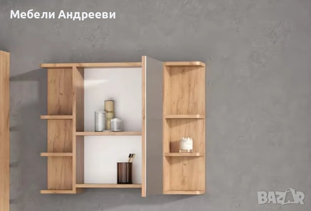 Огледален шкаф за надмивка Vicco 5504, снимка 3 - Шкафове - 53769532