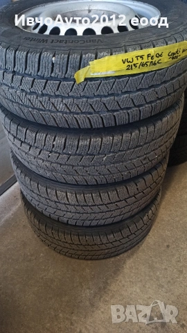 215/65/16C Continental Van contact winter 106T, снимка 11 - Гуми и джанти - 53518238