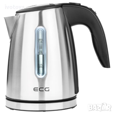 Кана за вода ECG RK 1050, 1370–1630W, 1.0L, Сив, снимка 1
