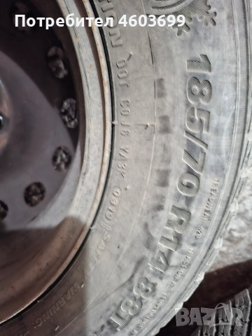 Железни джанти с гуми 14, снимка 5 - Гуми и джанти - 52621391