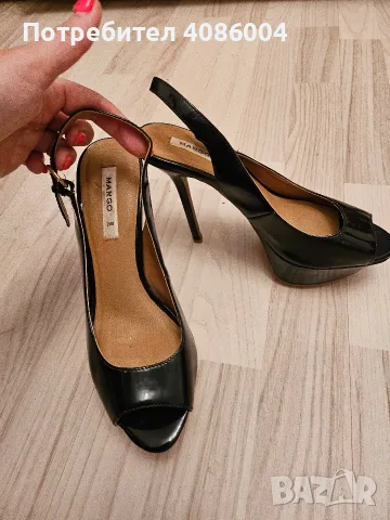 Лачени сандали Mango N 37, снимка 2 - Сандали - 55808494