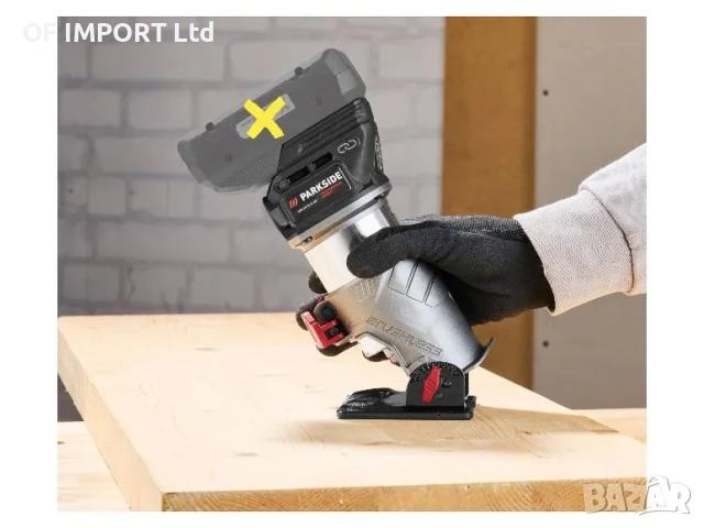 Многофункционална Акумулаторна Оберфреза PARKSIDE Performance PMFAP 20-Li A1, снимка 5 - Други инструменти - 51401406
