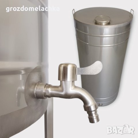 Неръждаеми съдове за вино, снимка 2 - Бидони, бурета и бъчви - 29866405