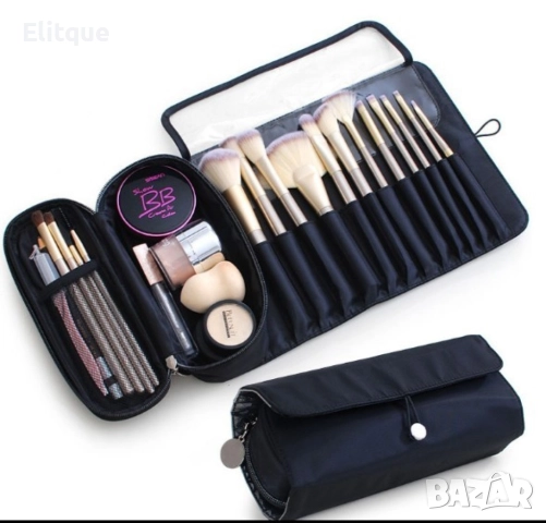 Компактна чанта органайзер за четки за грим HZS440, снимка 5 - Органайзери - 52832010