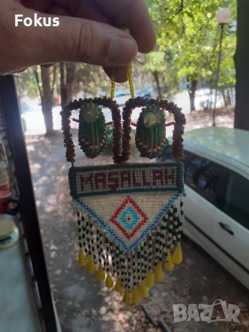 Стар турски накит с мъниста - пиленца, снимка 3 - Антикварни и старинни предмети - 53273582