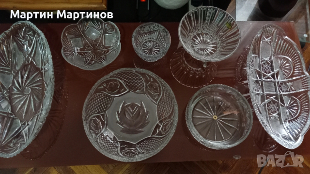 Кристални Съдове, снимка 2 - Антикварни и старинни предмети - 53133841