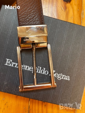  Ermenegildo Zegna мъжки кафяв колан 110, снимка 3 - Колани - 51549904