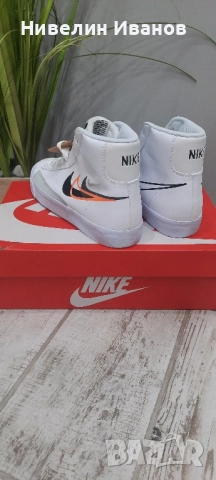 Нови кожени кецове Nike Blazer, снимка 4 - Кецове - 52016756