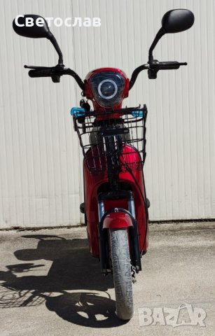 Електрически скутер EcoWay 350 вата модел MK-K бордо цвят 20Ah батерия, снимка 3 - Мотоциклети и мототехника - 40409935