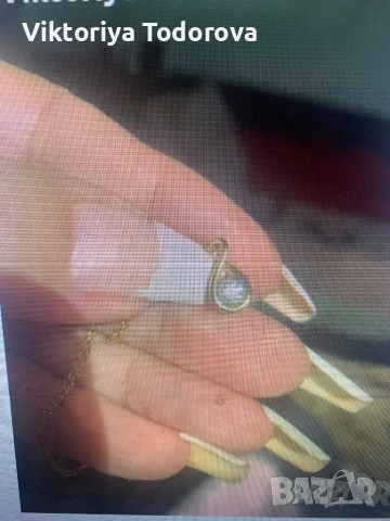 Ново колие с диамант-0,20к-Топ оферта, снимка 4 - Колиета, медальони, синджири - 48320500