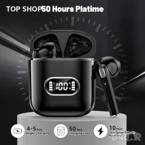 Нови Безжични слушалки Bluetooth 5.3 Водоустойчиви Подарък, снимка 2 - Bluetooth слушалки - 49444630