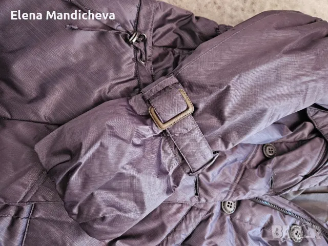 Зимно яке топло промазано срещу вятър с качулка дълго XXL, снимка 8 - Якета - 48853805