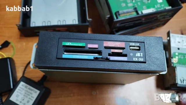 Четец на карти памет EX-3U (3,5”) - Card Reader AFT PRO Gear EX-5PRO, снимка 3 - Кабели и адаптери - 55827670