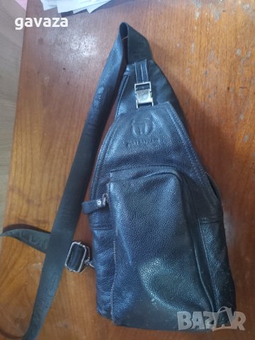 Мъжка кожена чанта за през рамо BULLCAPTAIN, снимка 1 - Чанти - 41303481