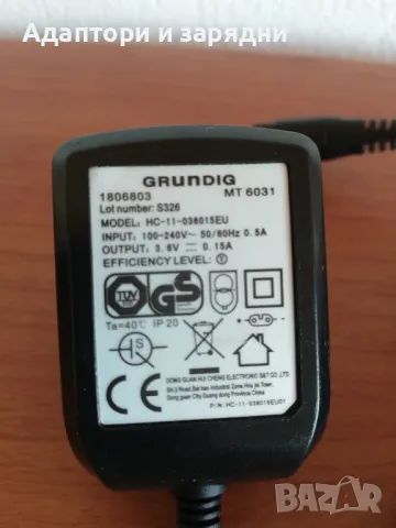 Grundig 3.6v 0.15A  зарядно, снимка 2 - Друга електроника - 47870643