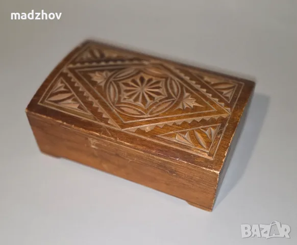 Съветска дървена шкатулка, снимка 5 - Антикварни и старинни предмети - 55934626