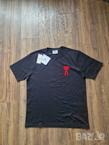 Страхотна мъжка тениска AMI размер S M L XL 2XL 