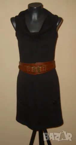 Рокля / туника - плетиво в черно