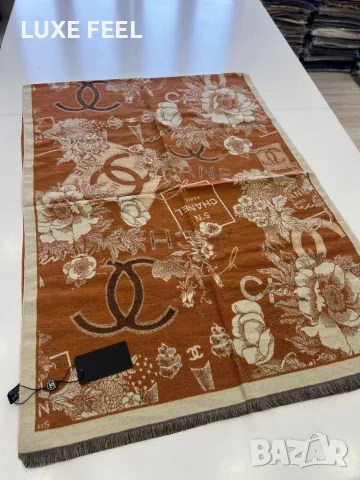 Hermes ⚜️ Louis Vuitton ⚜️ Burberry ⚜️Дамски Кашмирени Шалове , снимка 7 - Шалове - 56046118